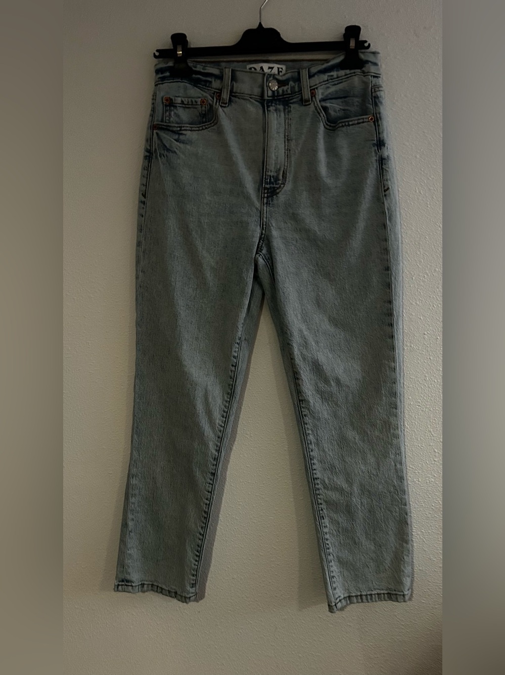 Daze Classic Straight Leg Jeans in Light Blue